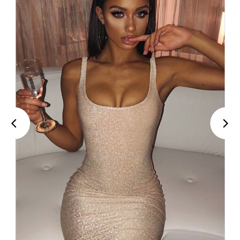 Baby boo fashion gold dress size XS